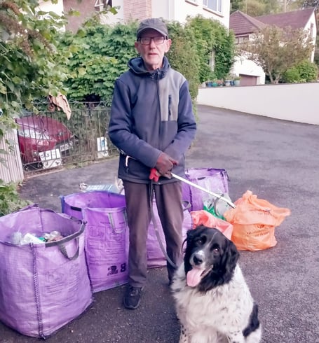 Dave with his faithful companion Brock