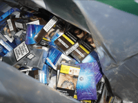 Illegal vape cache found in Abergavenny
