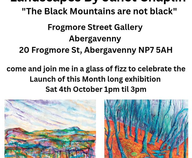 Chaplin's Art Exhibition in Abergavenny