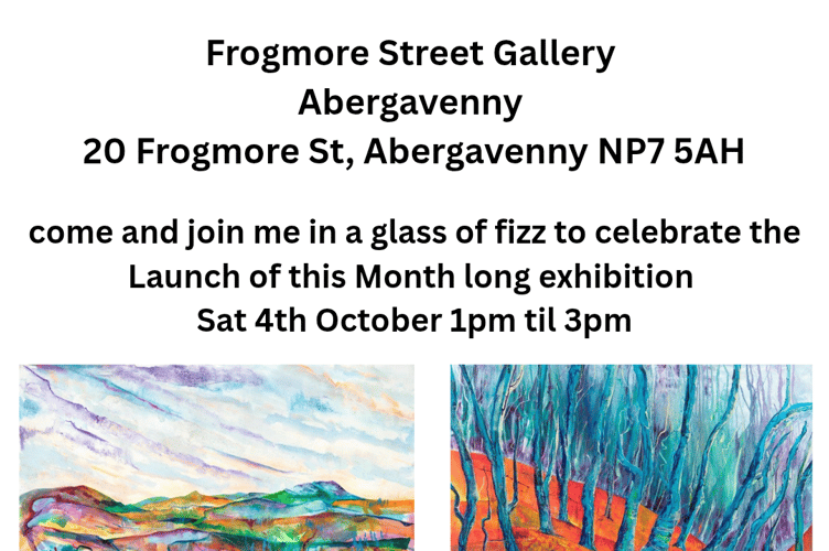 The exhibition in Abergavenny