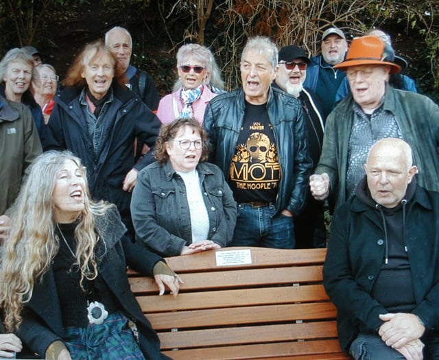 Mott the Hoople founders remembered with Wyeside memorial bench