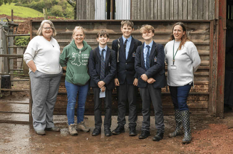 Haberdashers' Monmouth School students at The Marches Real Food Farming convergence 