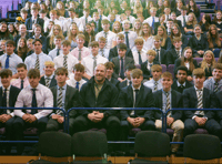 Alun Wyn Jones inspires Monmouth students