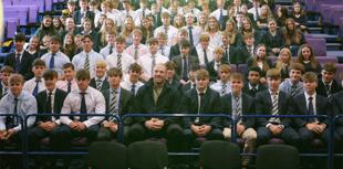 Alun Wyn Jones inspires Monmouth students