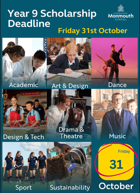 Haberdashers' Monmouth School Scholarship applications are open