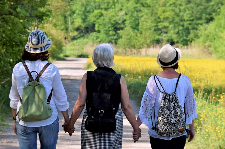 Women on a walk