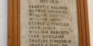 WWI memorial re-dedication in Penallt