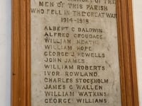 WWI memorial re-dedication in Penallt