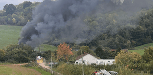 Family farm blaze sparks resilience from father and son
