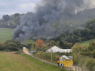 Family farm blaze sparks resilience from father and son