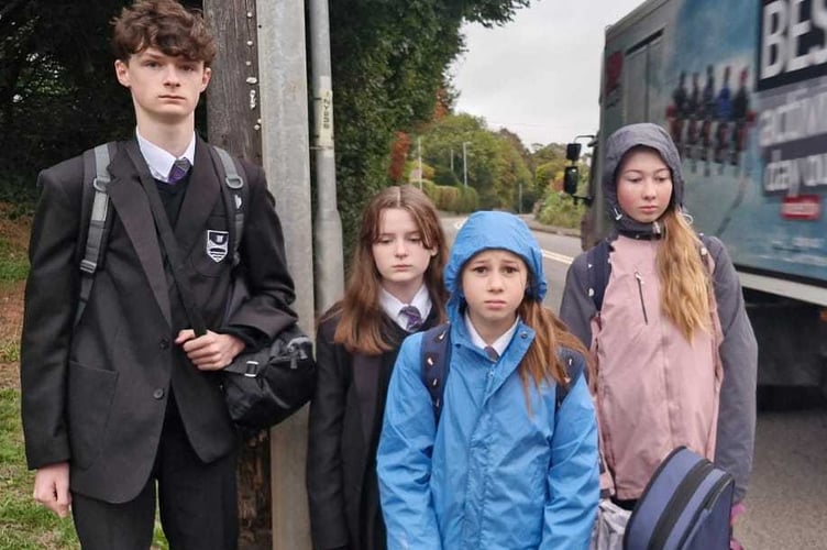 These secondary school pupils have been denied a place on the bus they previously used to get to school and back.
