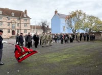 Monmouth Castle Armistice Day service