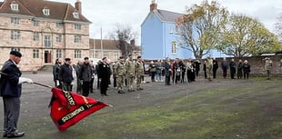 Monmouth Castle Armistice Day service