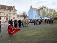 Monmouth Castle Armistice Day service