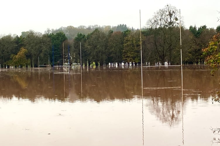 The pitches were covered on Chippenham playing fields