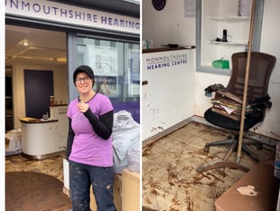 Storm devastates Monmouthshire hearing centre