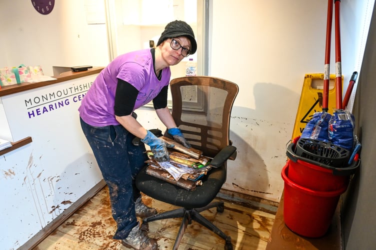 Helen Hollywell of the Monmouthshire Hearing Centre was one of the premises in the centre of the worst part