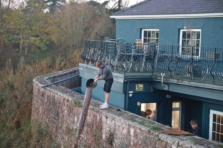 Bar 125, only opened 8 days ago, was flooded out