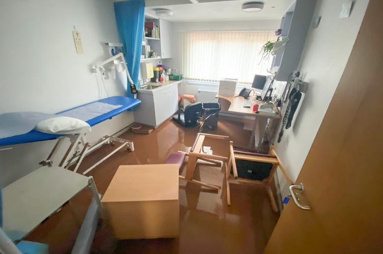 Castlegate Surgery was hit and are asking patients to pick up from Raglan