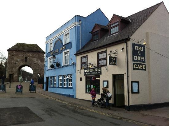 Monnow Bridge Fish and Chips took the full force of the floods