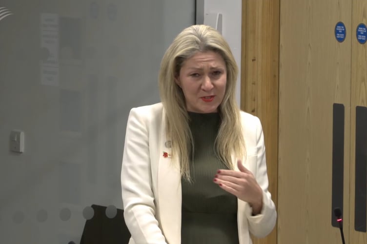 Laura Anne Jones fought back tears as the Senedd signed off on a two-week suspension