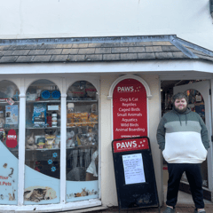 Monmouth's pet shop moves to new location after Storm Claudia