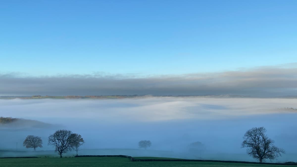 Cloud inversion fills Monnow Valley near Monmouth | monmouthshirebeacon ...