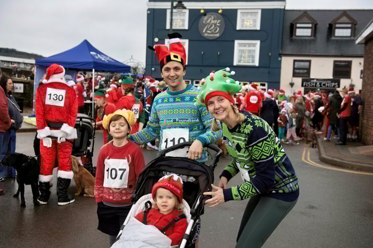 The Shepherd family from Usk gather for the race