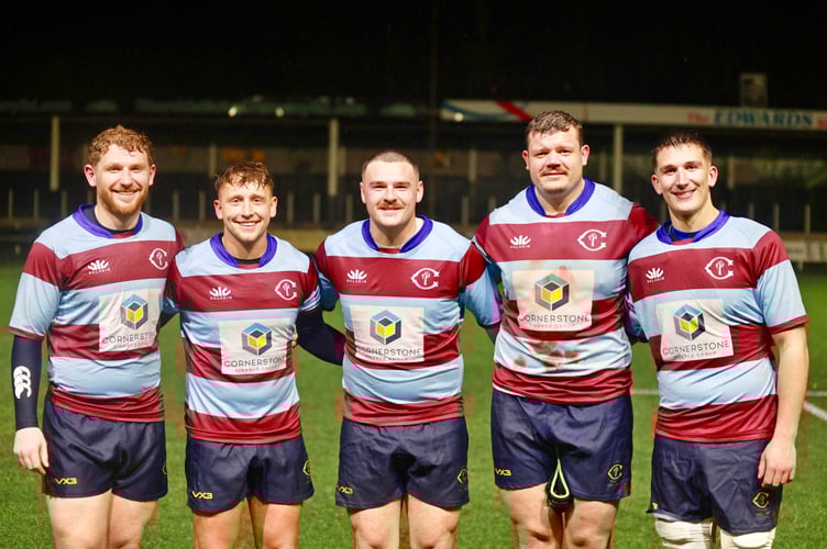 No less than five Monmouth RFC players helped Crawshays secure the double over the Blues, beating Oxford University at Sardis Road. Photos: Gareth Roberts
