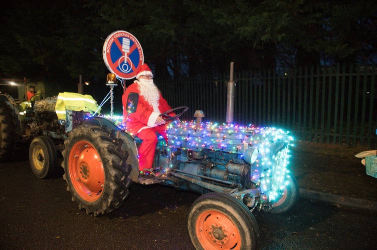 Who knew even Santa had a tractor?