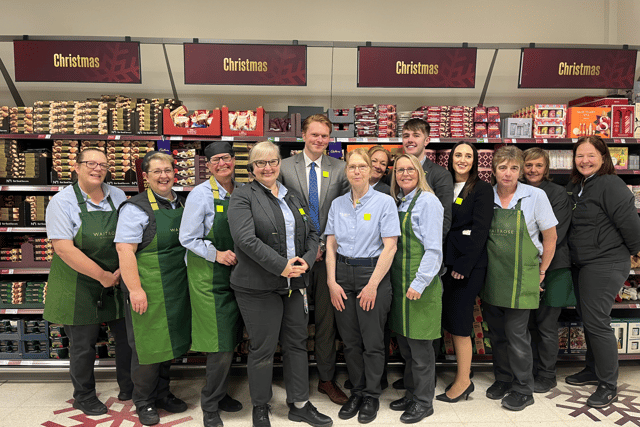 Waitrose welcomes customers again after Storm Claudia deluge