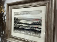 Flood damaged painting auctioned to support artists