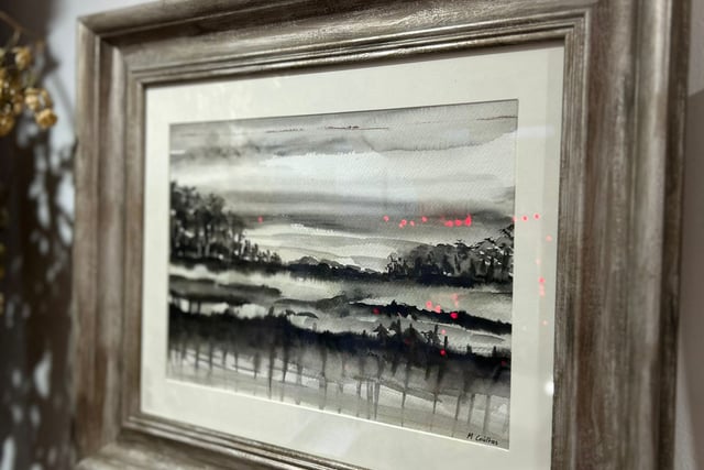 Flood damaged painting auctioned to support artists