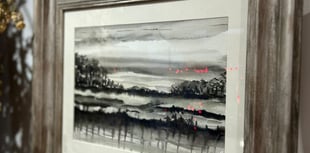 Flood damaged painting auctioned to support artists