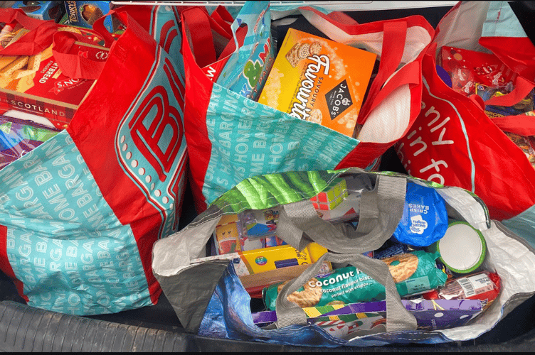 Food donations from Gibraltar Nursing Home 