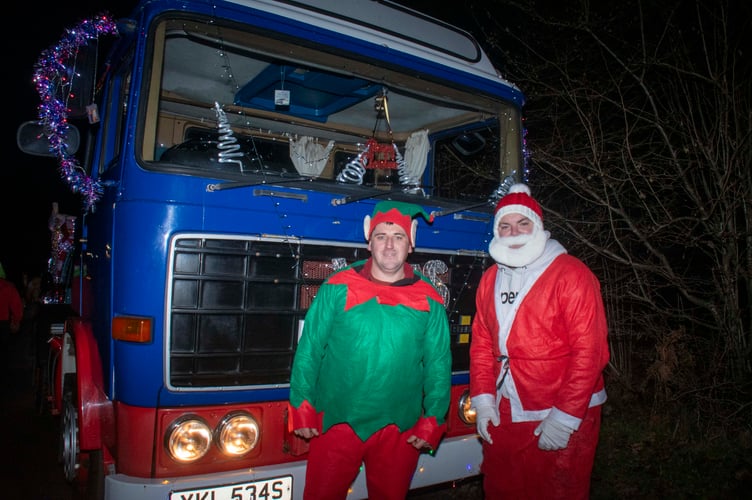 Paul Marfell and Oliver Froome with a 1979 ERF lorry.