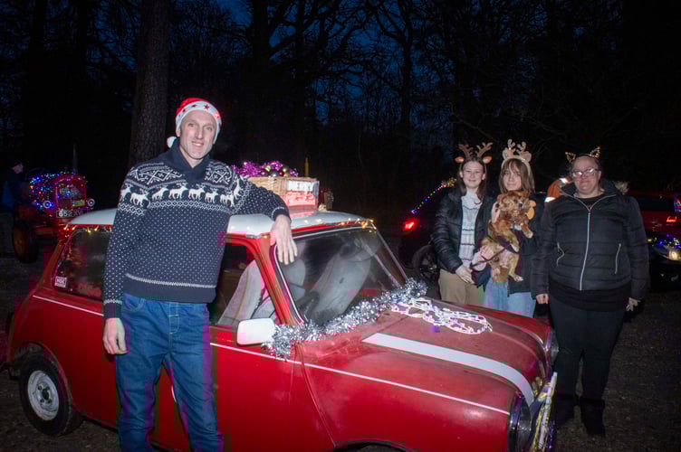 Richard Martin, Claire Martin, Sophie Martin with Poppy and Sophie Hancock.