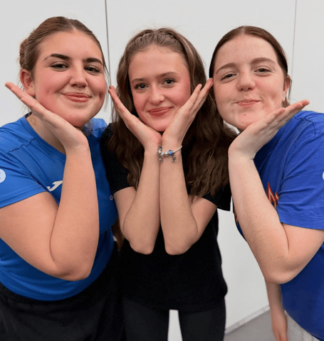 Monmouth Comprehensive students are busy rehearsing Legally Blonde