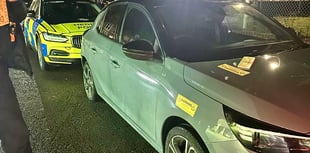 Wanted man held after car stopped by stinger