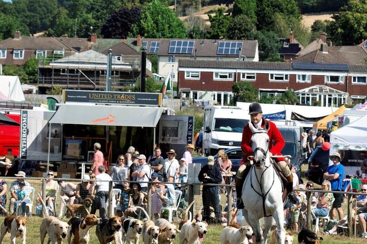 Hunt turn out for the Monmouthshire Show