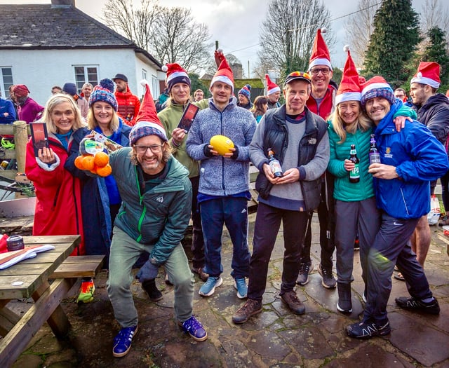 Fawr power as festive fell runners stride up Skirrid 