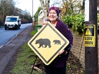 Penny driven to make sign by 'bear necessity'