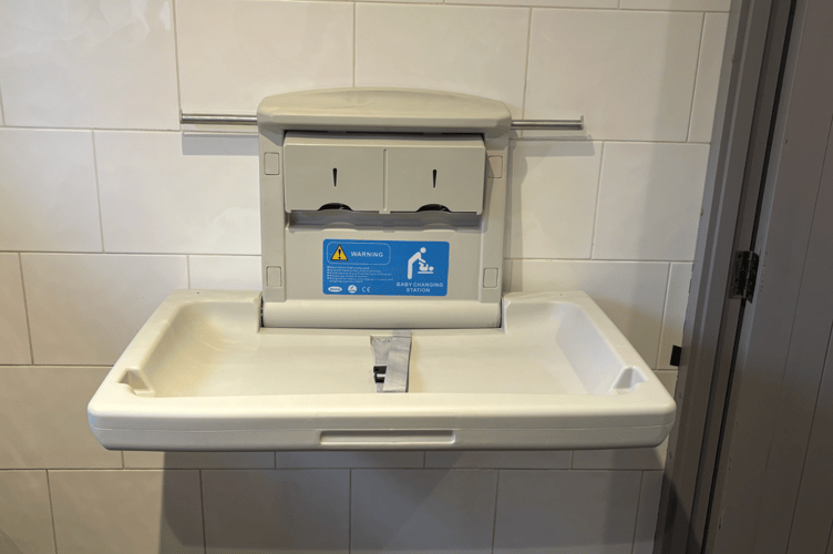 Baby changing facility 