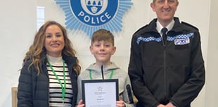 Zac, 12, honoured for saving mum's life in 60mph driving emergency
