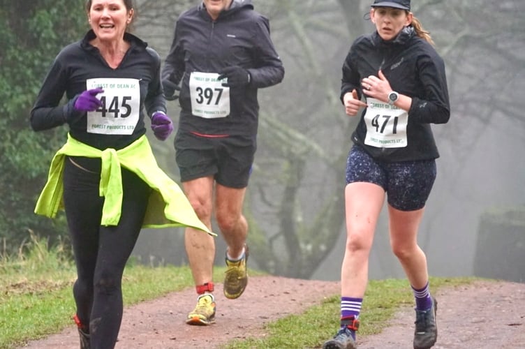 Runners put their best foot forward in Sunday's Kymin Winter Hill Race