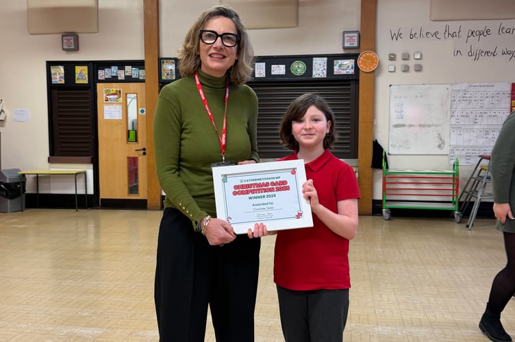 Catherine Fookes MP with Undy Student Charlotte