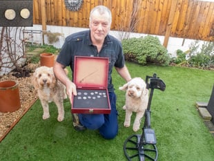 'Mini hoard' of silver coins found in field