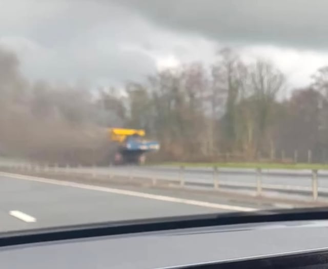 Vehicle fire closes A449 between Raglan and Usk