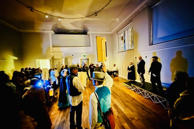 Re=enactment of the Chartist trials in the original courtroom