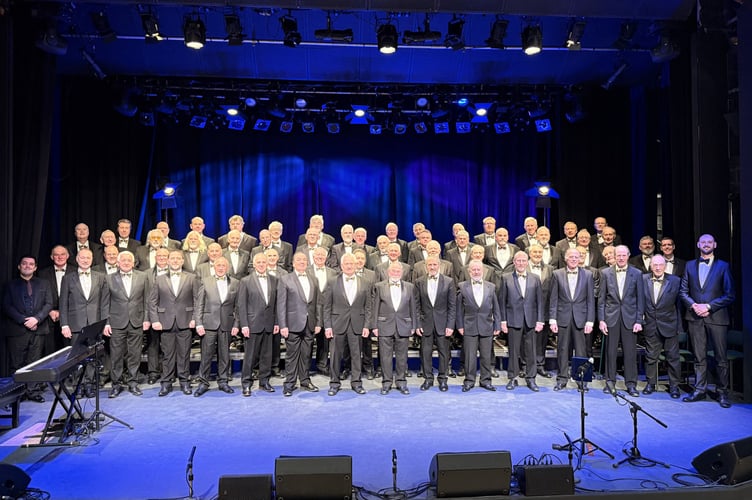 Male voice choir give a virtuoso performance at Borough Theatre.
